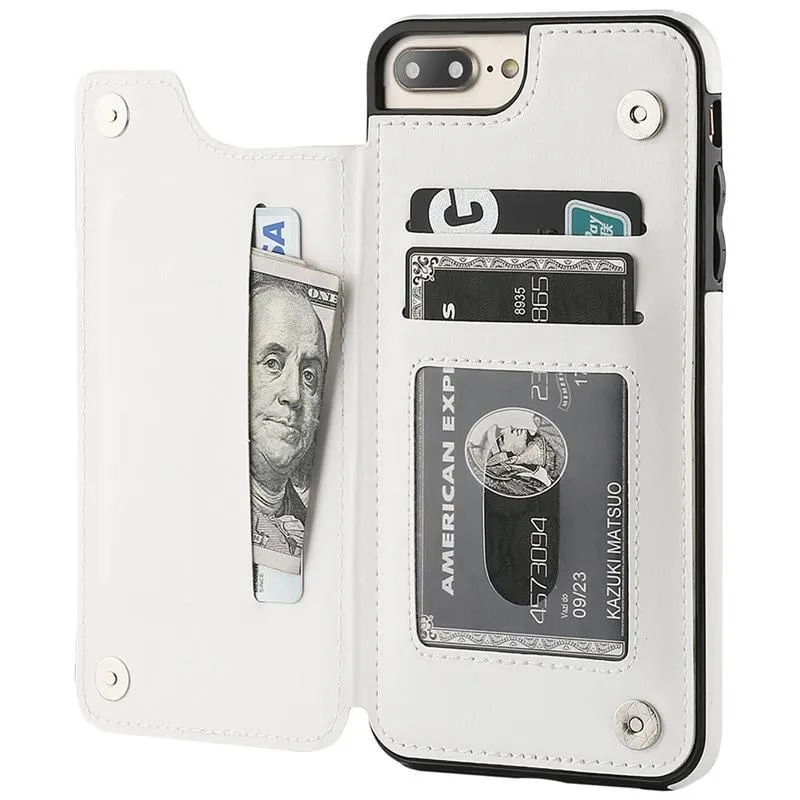 Vistor Leather Flip Wallet Case For iPhone 11, 12, & 13 Series