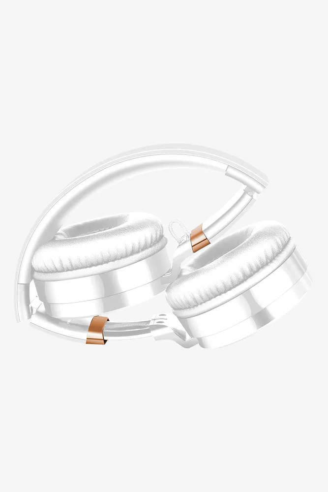 Volkano Lunar Bt Headphones White Rosegold