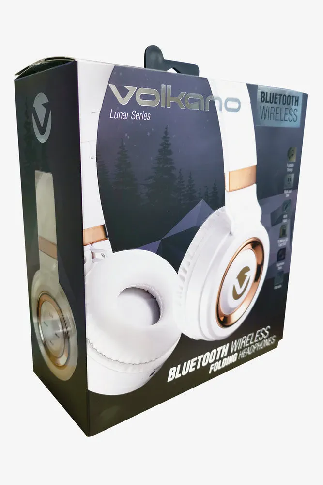 Volkano Lunar Bt Headphones White Rosegold