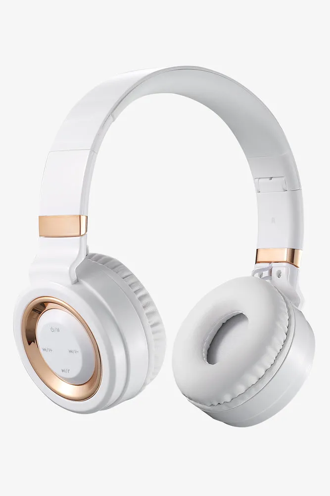 Volkano Lunar Bt Headphones White Rosegold