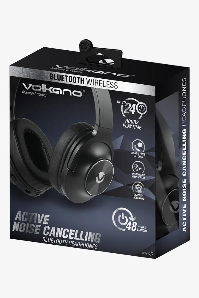 Volkano Rhapsody 2.0 Anc Bt Headphones  Black