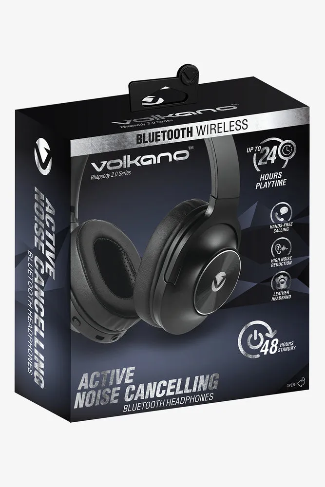 Volkano Rhapsody 2.0 Anc Bt Headphones  Black