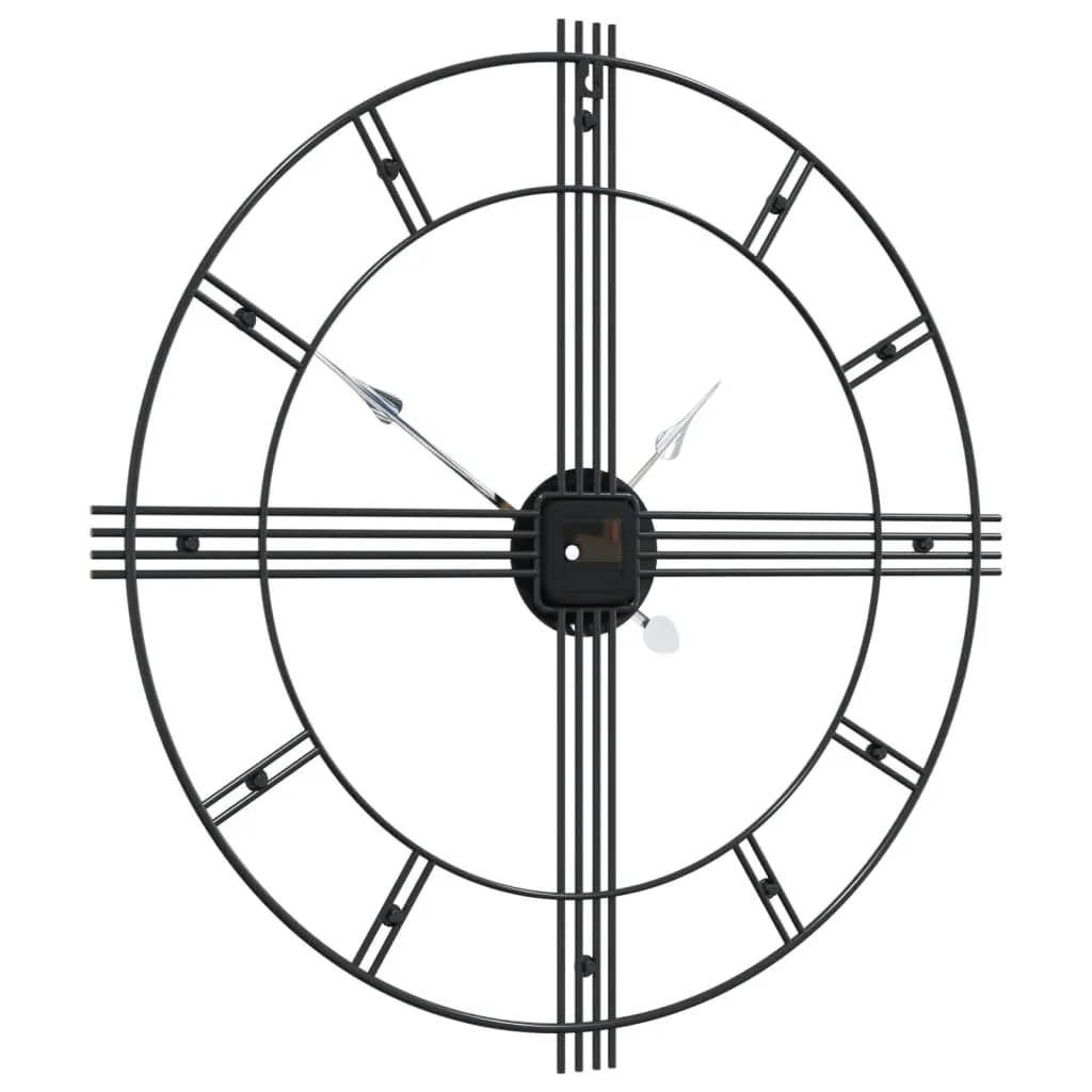 Wall Clock Black Ø60 cm Iron