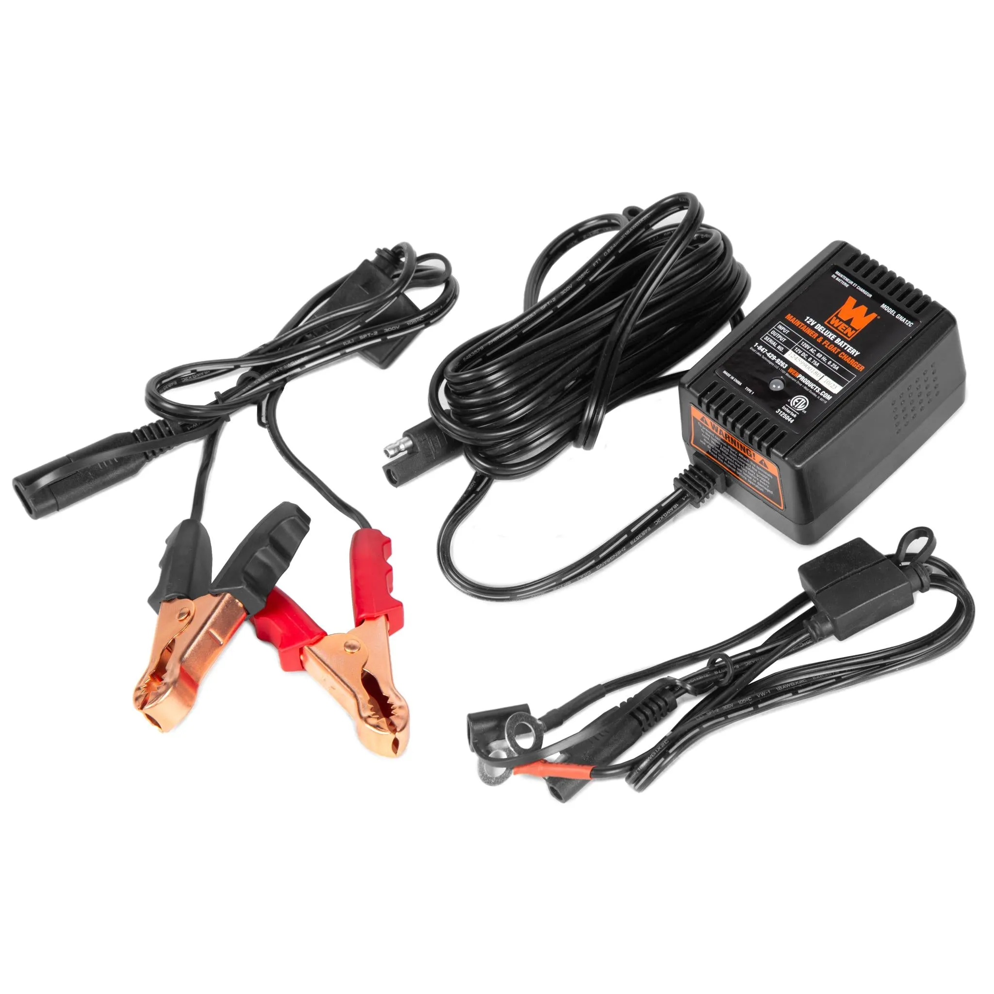 WEN GNA12C 12V Deluxe Battery Maintainer and Float Charger with SAE Quick-Connector