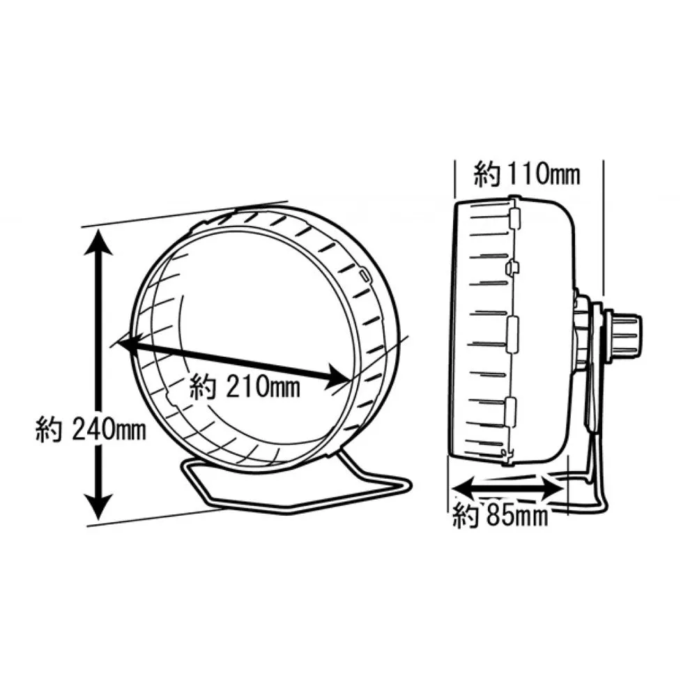 Wild Sanko Silent Wheel Flat 21 Hamster Wheel