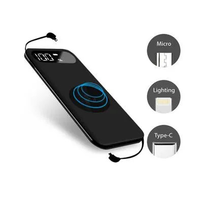 Wireless and Digital Display Portable Charger