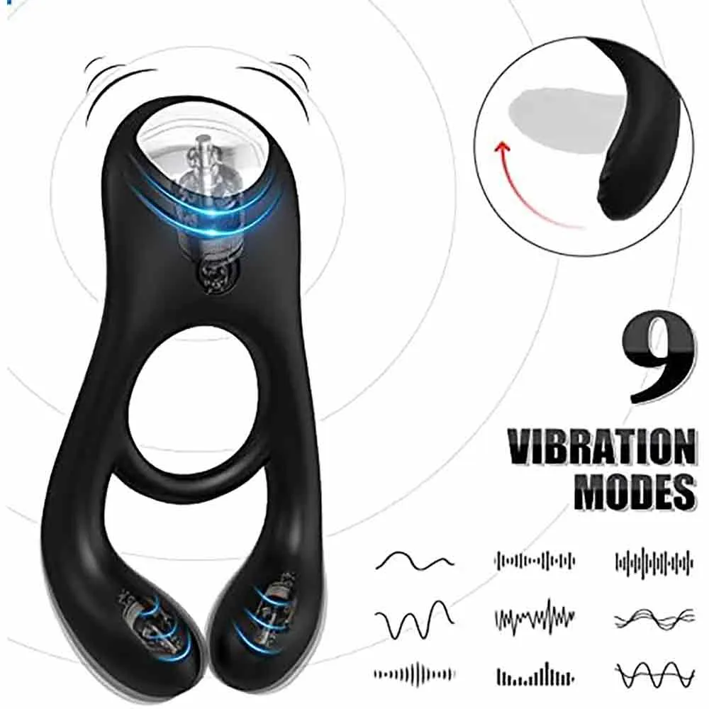 Wireless Penis Enlargers Erect Support Vibrating Cock Ring