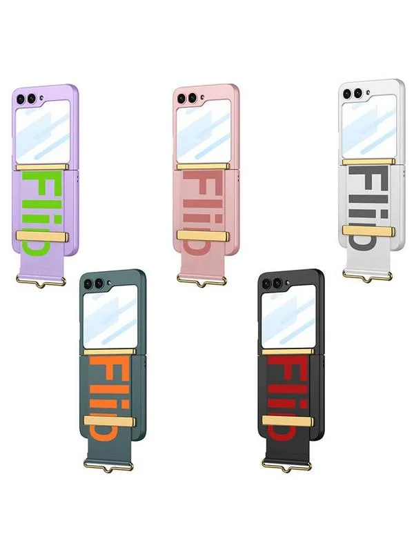 with Adjustable Strap Phone Case With Built-in Screen Protection For Samsung Z flip 6 5