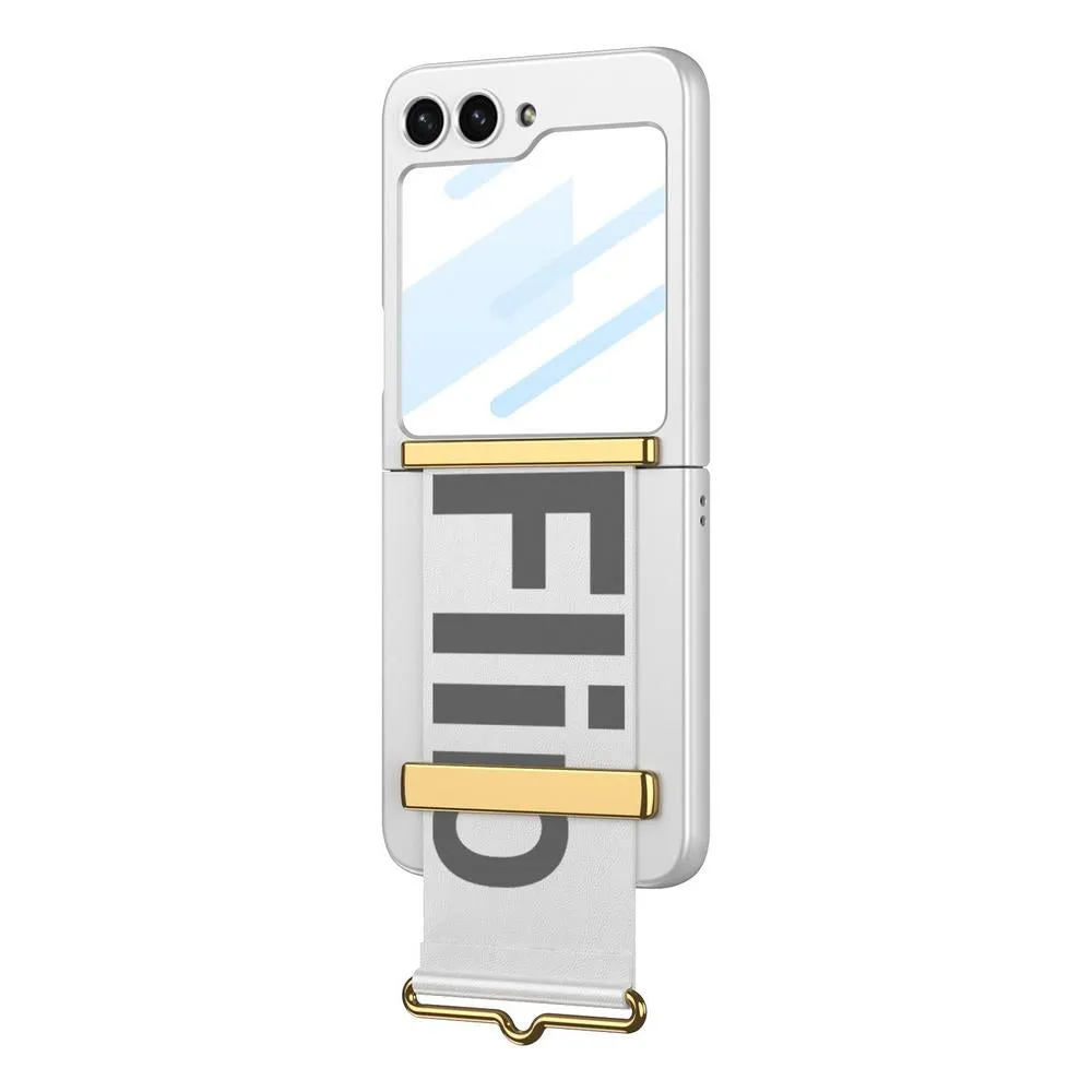 with Adjustable Strap Phone Case With Built-in Screen Protection For Samsung Z flip 6 5