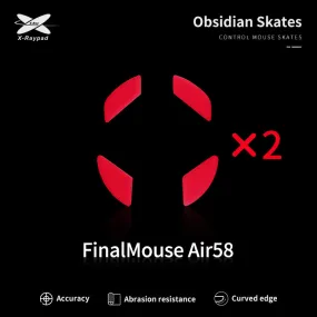 X-Raypad Obsidian Mouse Skates for Finalmouse Air58 / Ultralight Pro / Sunset / Phantom