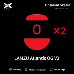 X-Raypad Obsidian Mouse Skates for Lamzu Atlantis OG V2 / OG V2 Pro / OG V2 4K