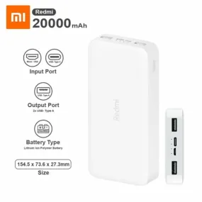 Xiaomi Redmi PowerBank 20000mAh Fast Charge Version – White