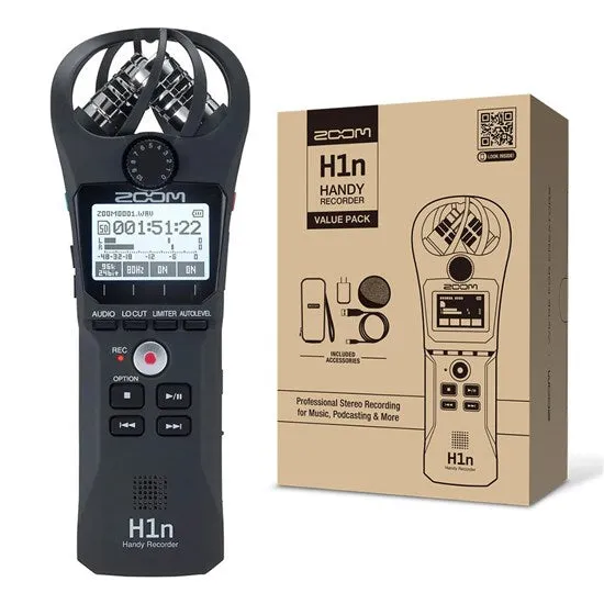 Zoom H1n-VP Handy Recorder Value Pack