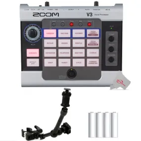 Zoom V3 Vocal Processor   Zoom HRM-11 11 Inch Handy Recorder Mount