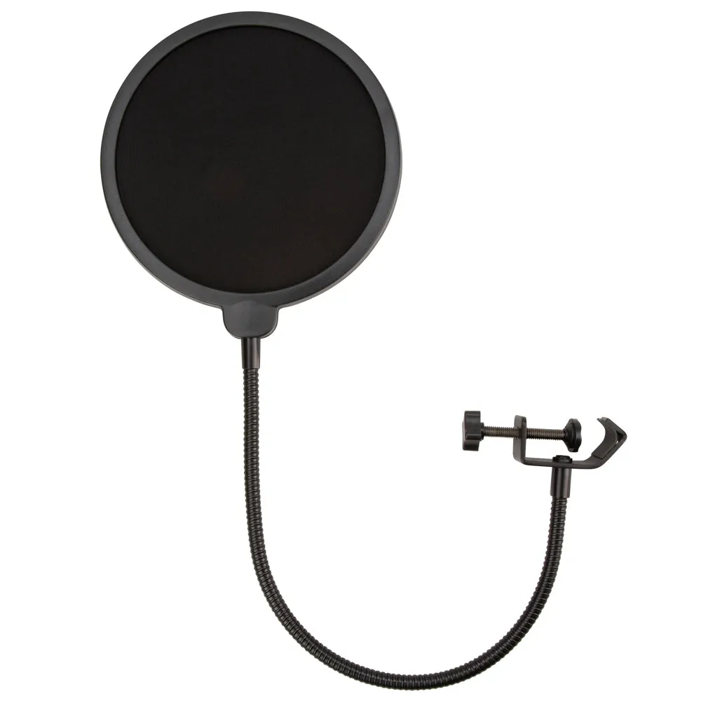 Zoom ZUM-2 Microphone with Desktop Stand, Cable & Windscreen   Microphone Pop Filter